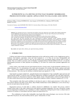 SUPERCRITICAL CO2 DRYING OF MEMBRANES