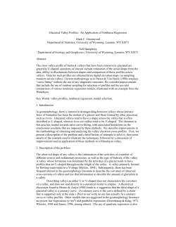 Glaciated Valley Profiles: An Application of Nonlinear Regression