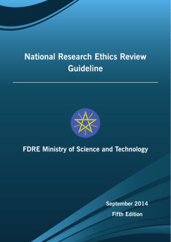National Research Ethics Review Guideline (2014)