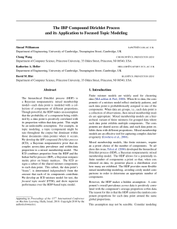 The IBP Compound Dirichlet Process and its Application to Focused