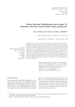 Global Molecular Identification from Graphs. IV. Molecules with Four