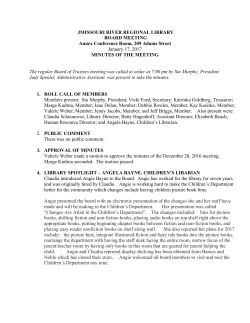 MRRL Minutes January 2017 - Missouri River Regional Library