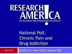 National Poll: Chronic Pain and Drug Addiction