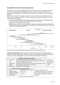 Joint and jointing characteristics