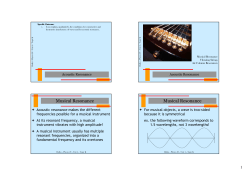Musical Resonance Musical Resonance