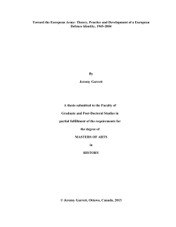 Theory, Practice and Development of a European