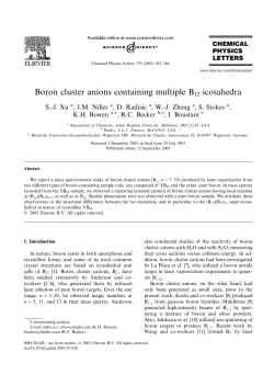 Boron cluster anions containing multiple B12 icosahedra