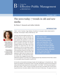 7 Trends in Old and New Media.
