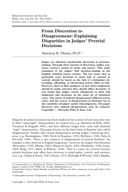 explaining disparities in judges` pretrial decisions