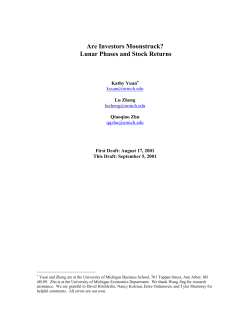 Are Investors Moonstruck? Lunar Phases and Stock Returns