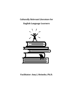 Culturally Relevant Literature for English Language Learners