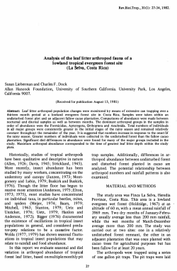 La Selva, Costa Rica - Organization for Tropical Studies