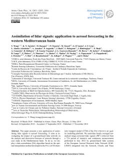 Assimilation of lidar signals: application to