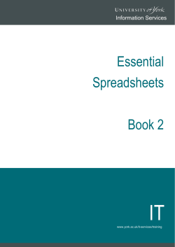 Essential Spreadsheets Book 2