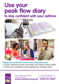 Use your peak flow diary