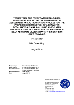 terrestrial and freshwater ecological assessment