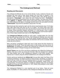 The Underground Railroad