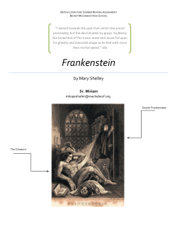Frankenstein - Bishop Machebeuf High School