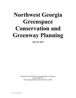 Plan - Northwest Georgia Regional Commission