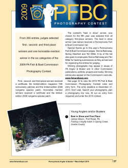 2009 PFBC Photography Contest