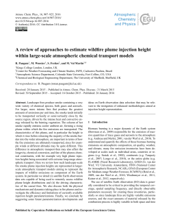 A review of approaches to estimate wildfire plume injection height