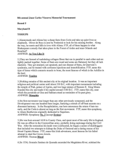 Maryland B - Collegiate Quiz Bowl Packet