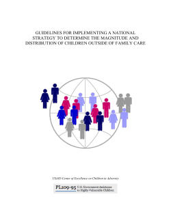 guidelines for implementing a national strategy to determine the