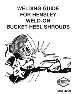 welding guide for hensley weld-on bucket heel