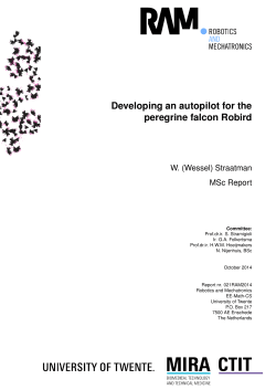 Developing an autopilot for the peregrine falcon Robird