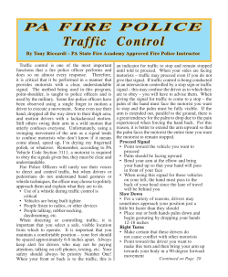 FIRE POLICE Traffic Control