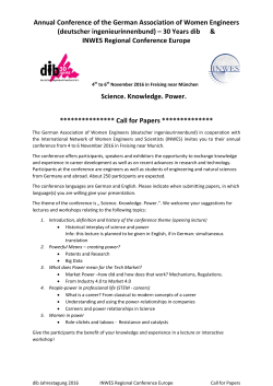 Annual Conference of the German Association of Women Engineers
