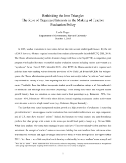 Rethinking the Iron Triangle: The Role of Organized Interests in the