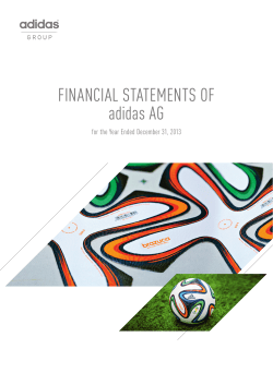 FINANCIAL STATEMENTS oF adidas AG