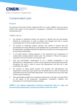 Contaminated Land