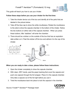 Foradil Aerolizer Handout