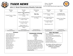 Tiger news 9.12.16 2 - John Wash Elementary