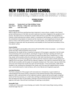 OPENING THE WALL SUMMER 2014 Instructor: Pamela Avril, Lee