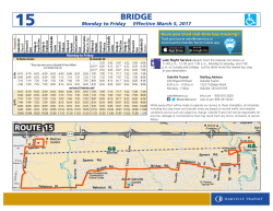 new Route 15 schedule