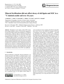 Mineral fertilization did not affect decay of old