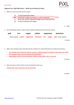 AQA Core Science Diagnosis Test