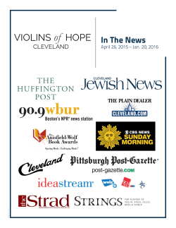 Media Hits Book - Violins of Hope