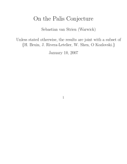 On the Palis Conjecture