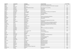 Destinations Year 13 2014-2015