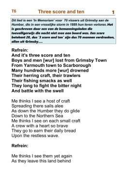 T06 Three score and ten t