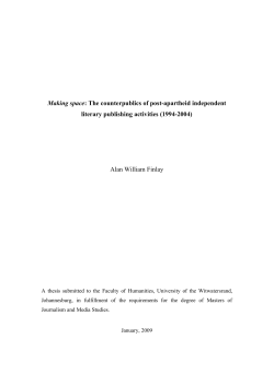 The counterpublics of post-apartheid