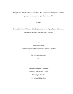 An application of the Hayakawa-Lowry News Bias Categories to