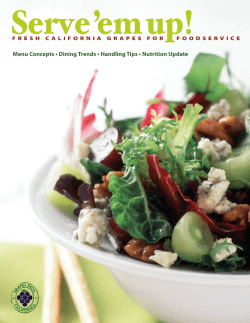 Fresh California Grapes For Foodservice