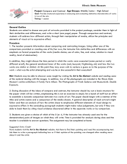 Compare and Contrast Age Groups