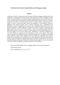 The Dark Side of Social Capital? Battles and - wiwi.uni