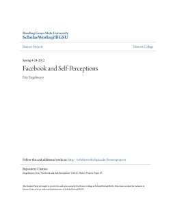 Facebook and Self-Perceptions - ScholarWorks@BGSU